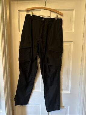 Givenchy Men’s Cargo Pants Size 48 Black Midrise BM50L911YS